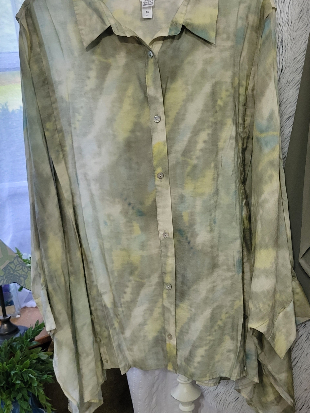 Wynne Layers Printed Voile Buttoned Shirt